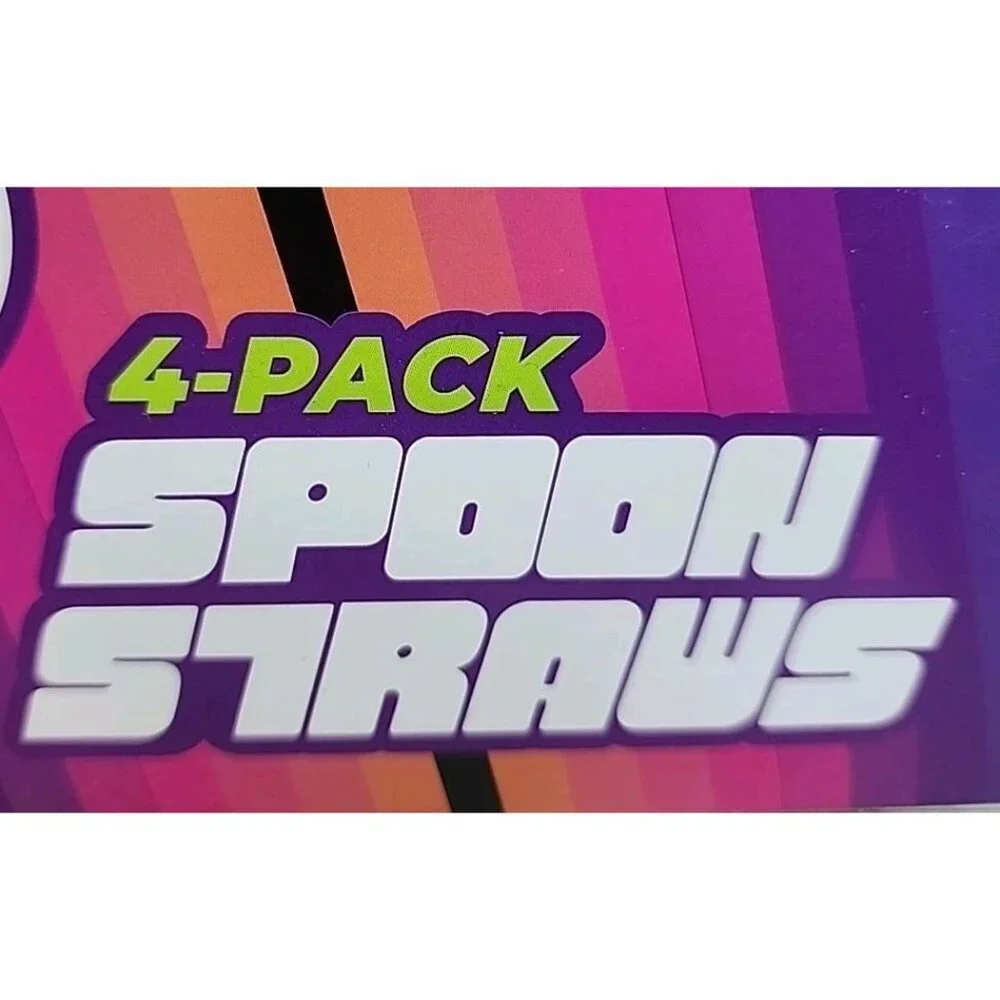 One Pack of 7-Eleven Limited Edition Slurpee Spoon Straws 4 Straws 2022